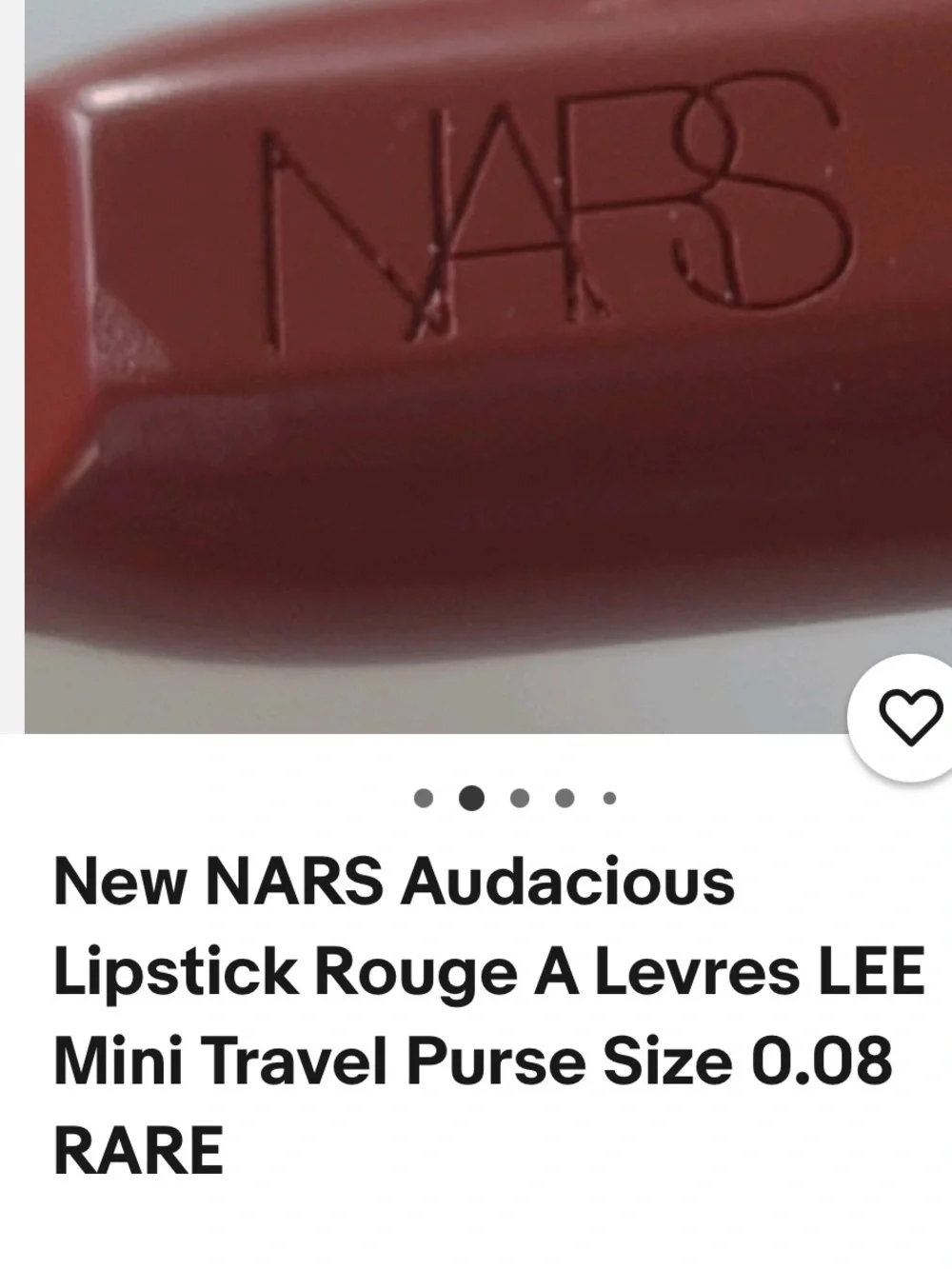 NARS Audacious Lipstick 💄 Rouge A Levers  Shade LEE Mini Travel Size
